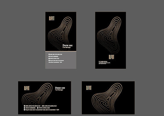 时尚曲线纹名片 时尚曲线纹名片