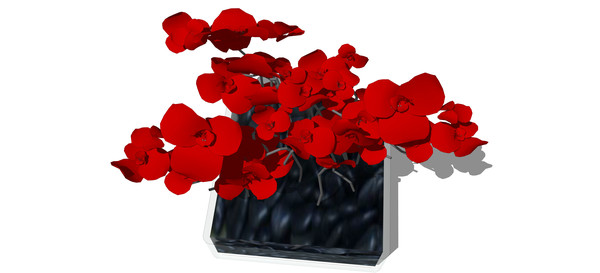 ֻ�л��ĺ컨3dģ��