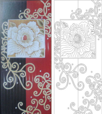 玫瑰雕刻图案 玫瑰雕刻图案