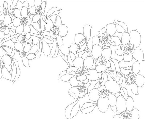 树花雕刻图案 树花雕刻图案