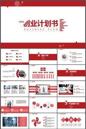 创业商业计划书PPT模板 创业商业计划书PPT模板