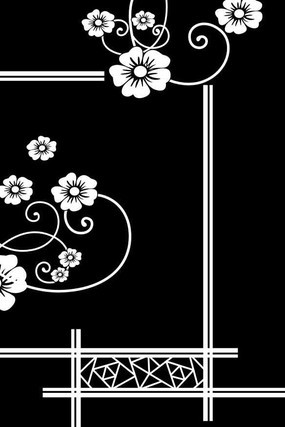 花舞雕刻图案
