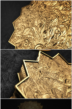 大气三维金色文字Logo动画 大气三维金色文字Logo动画