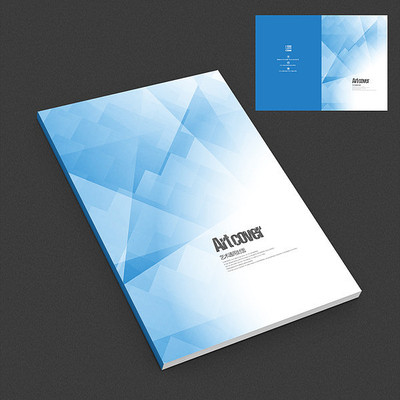 蓝色清爽产品画册封面设计 蓝色清爽产品画册封面设计