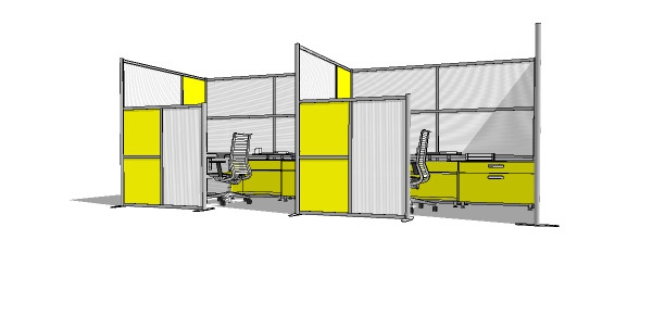 黄白办公桌 黄白办公桌