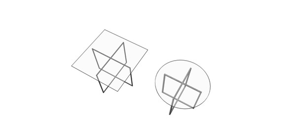 几何图形透明桌面茶几模型 几何图形透明桌面茶几模型