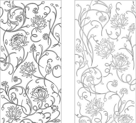 抽象花雕刻图案 抽象花雕刻图案