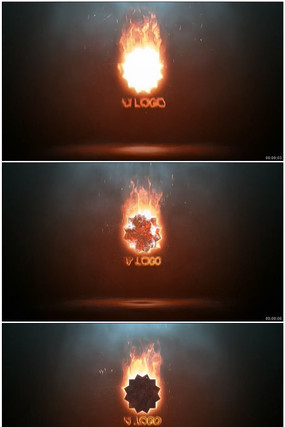 震撼火焰标志logo演绎 震撼火焰标志logo演绎