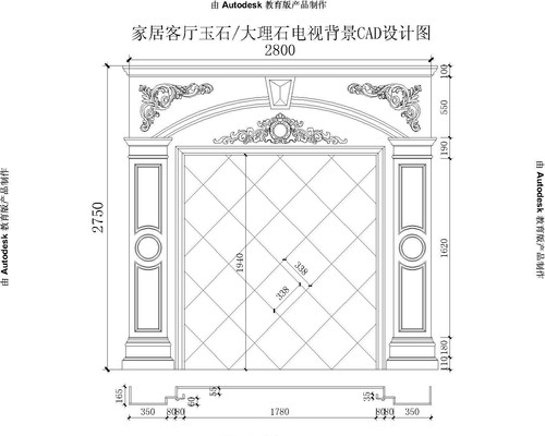 �����ŷʽ�񻨵��ӱ���CAD