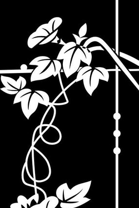 镂空喇叭花雕刻图案 镂空喇叭花雕刻图案