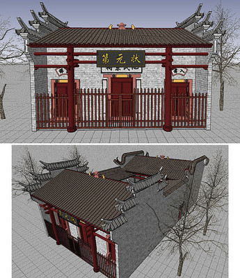 ���ý�����ͼ��ʦSKPģ�� skp