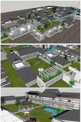 ��ʽסլ�Ž���SUģ�� skp