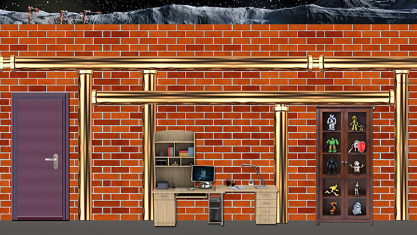 砖墙房间舞台背景 砖墙房间舞台背景