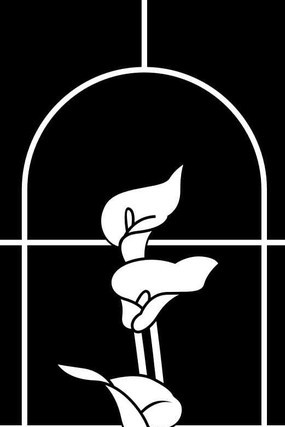 马蹄莲雕刻图案 马蹄莲雕刻图案