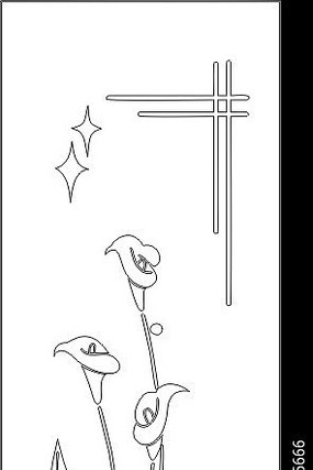 马蹄莲雕刻图案 马蹄莲雕刻图案