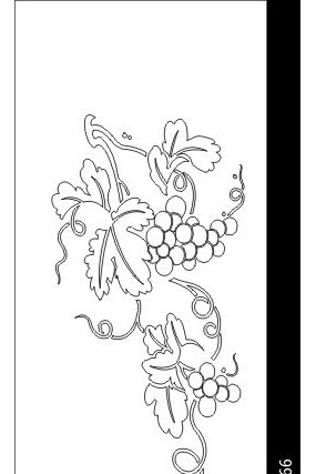 葡萄秋实雕刻图案 葡萄秋实雕刻图案