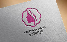 现代简约美容化妆品logo