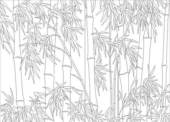 竹报平安雕刻图案 竹报平安雕刻图案