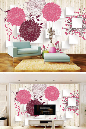 3D���廨�Ž��ر���ǽ