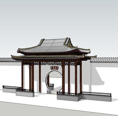 ��ʽ԰��סլ�Ŷ����ģ�� skp