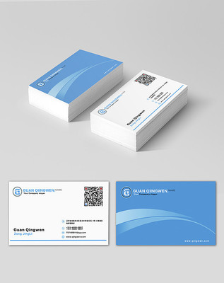 蓝色简约名片 蓝色简约名片