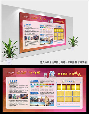 红色大气企业文化宣传栏 红色大气企业文化宣传栏