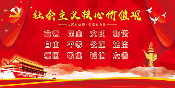 社会主义核心价值观展板 社会主义核心价值观展板