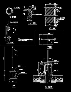 五星红旗小品CAD