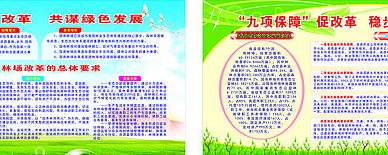 林业改革展板 林业改革展板
