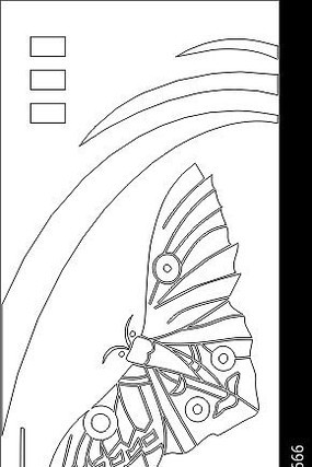 蝴蝶雕刻图案 蝴蝶雕刻图案