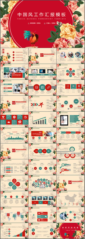 �й���ƻ��ܽ�㱨PPTģ��