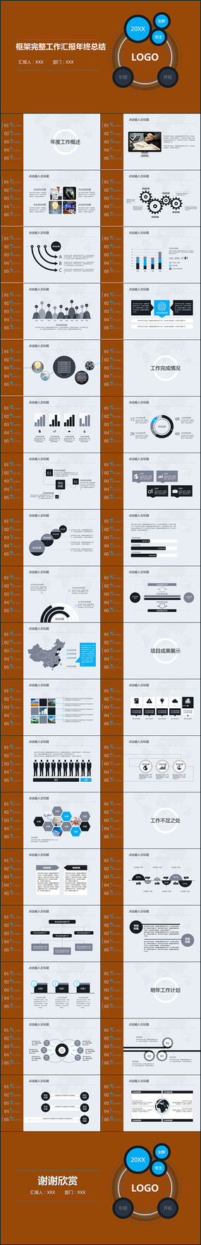 ������������㱨�����ܽ�ppt