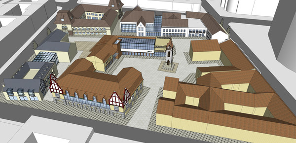 商业街模型 商业街模型