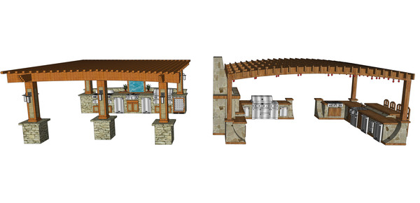 方形欧式廊架家庭式 方形欧式廊架家庭式