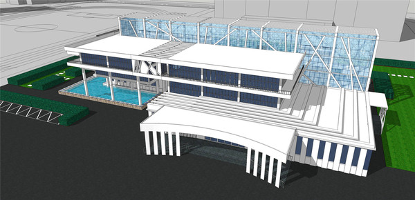 图书馆SU模型 图书馆SU模型