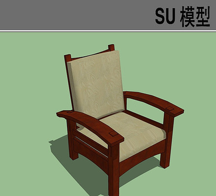 红木沙发SU模型 红木沙发SU模型