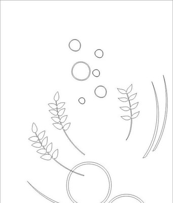 圆环花麦雕刻图案 圆环花麦雕刻图案