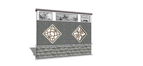 ��ʽ�ŵ侰ǽģ��