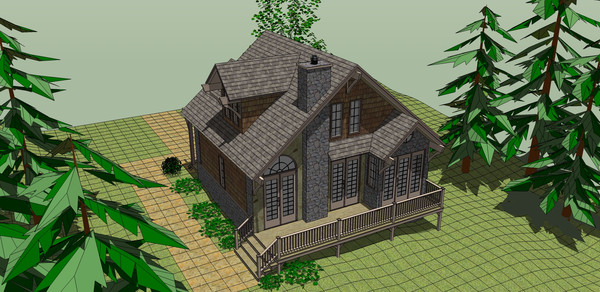 乡村斜坡屋顶小别墅 乡村斜坡屋顶小别墅