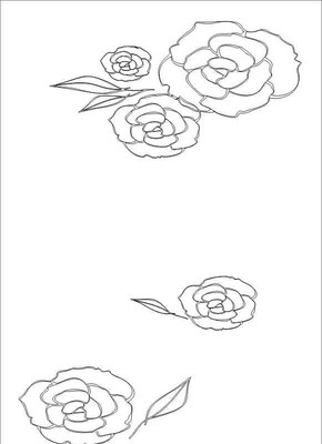 玫瑰雕刻图案 玫瑰雕刻图案