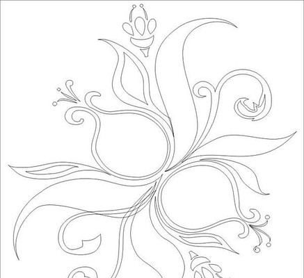 花蕾雕刻图案 花蕾雕刻图案