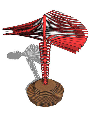 现代艺术雕塑su模型 现代艺术雕塑su模型