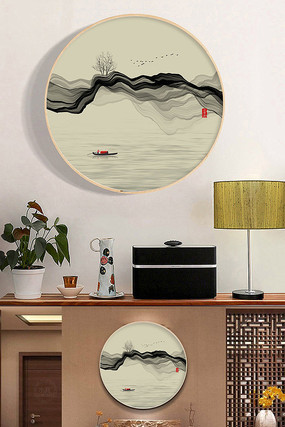 禅意水墨山水画 禅意水墨山水画