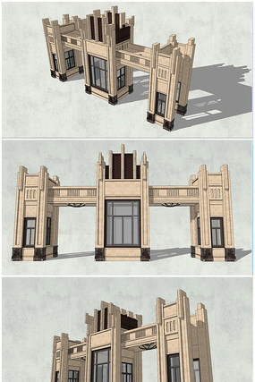 精品古典欧式风格小区入口大门 精品古典欧式风格小区入口大门