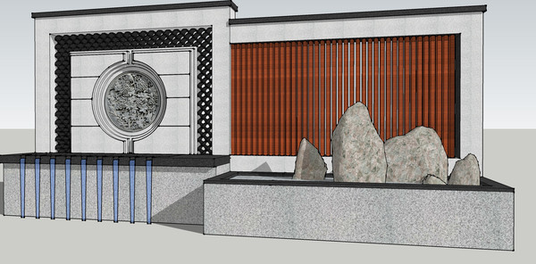 ��ʽˮ��ǽ skp