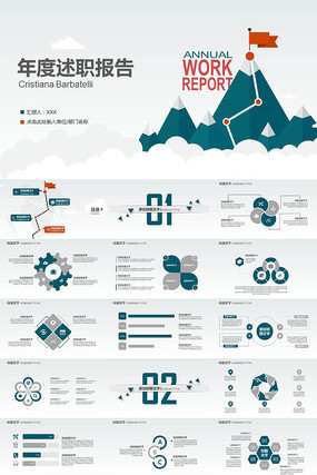 年度工作述职报告PPT模版 年度工作述职报告PPT模版