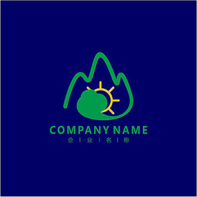 ɽˮ ���� ��ɫ ��־ logo