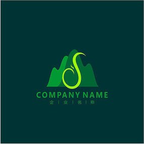 ɽˮ ���� ��ɫ ��־ logo