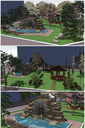 ����ͥԺ��԰SUģ�� skp