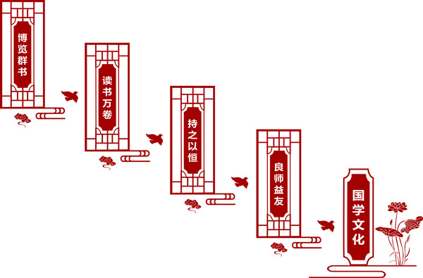 校园读书经典文化墙 校园读书经典文化墙